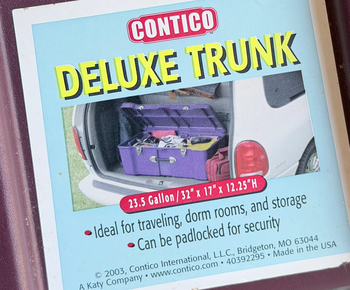 Contico Deluxe Trunk Storage Bin - photo 3