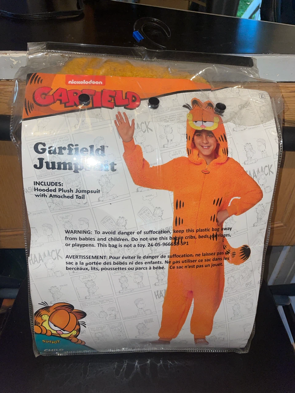 Garfield Jumpsuit Costume - Child XL