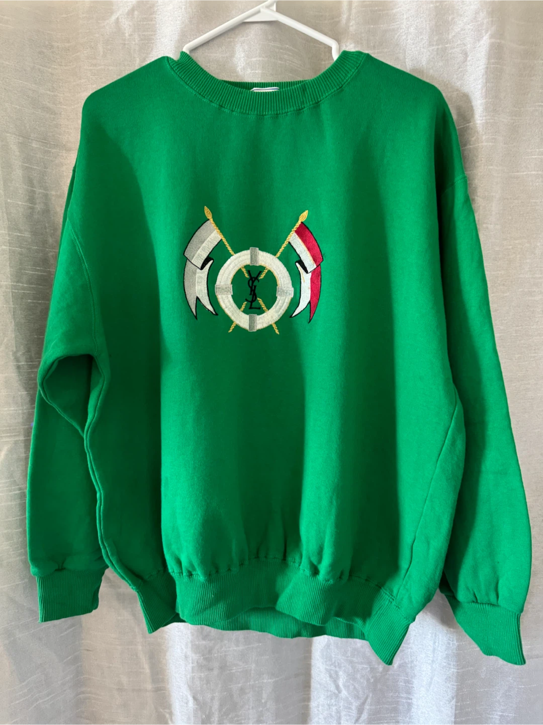 Yves Saint Laurent Vintage Green Sweatshirt