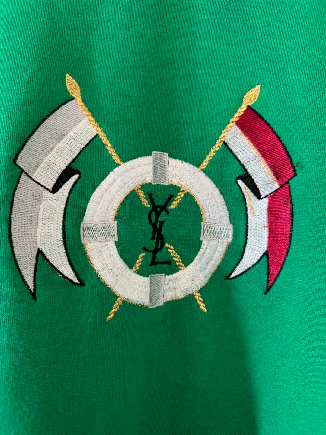 Yves Saint Laurent Vintage Green Sweatshirt - photo 2