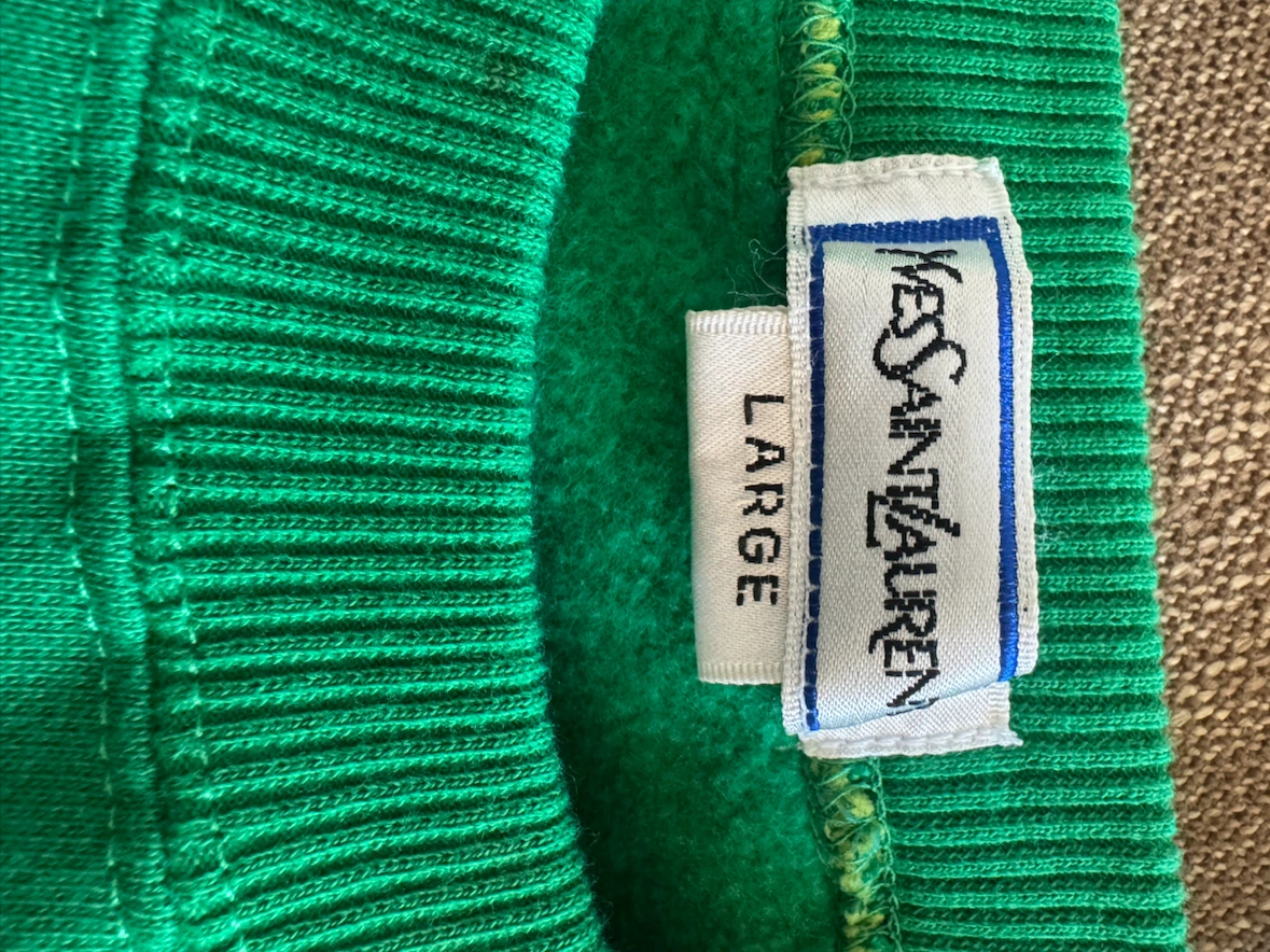 Yves Saint Laurent Vintage Green Sweatshirt - photo 5