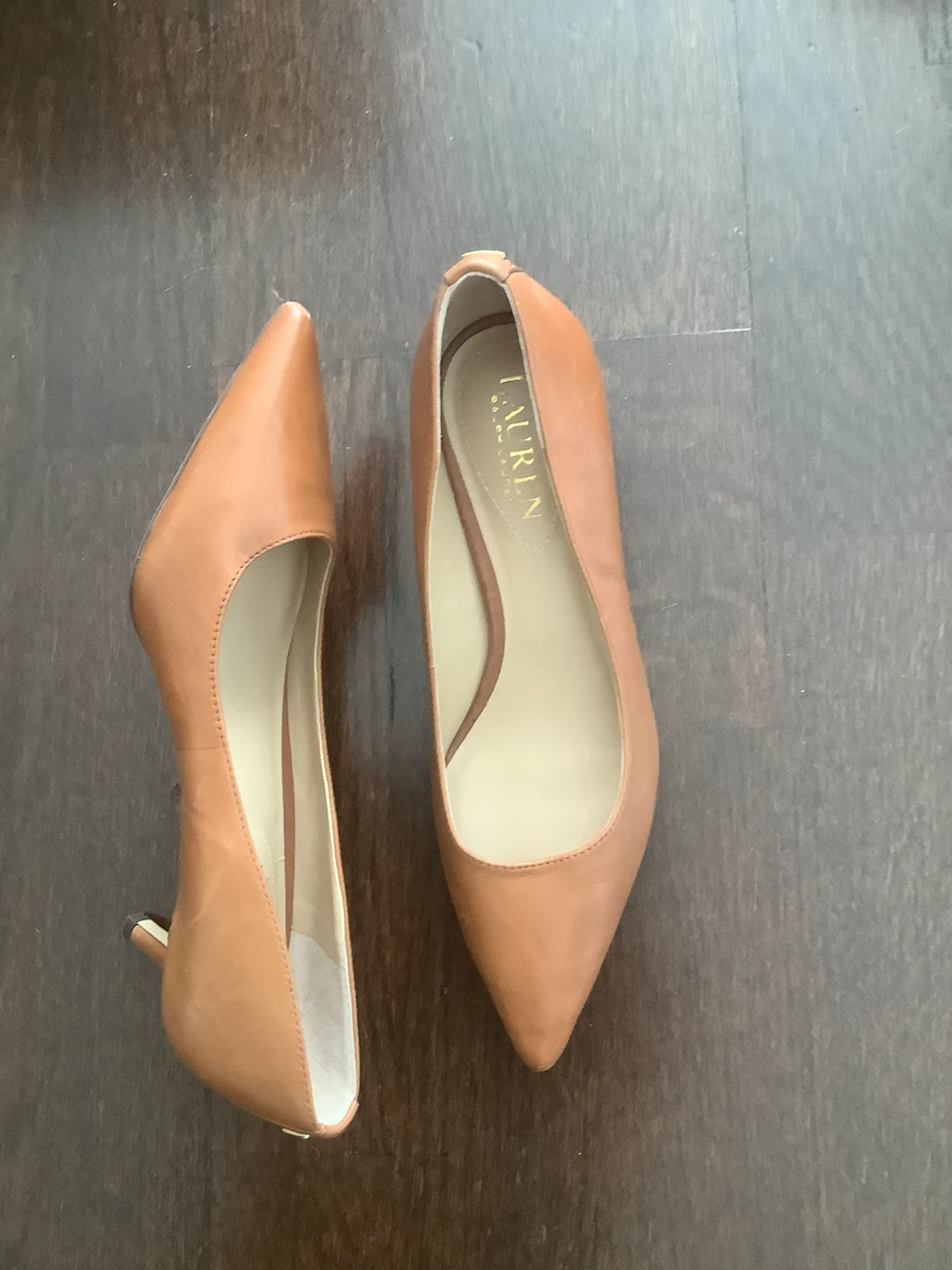 Ladies Ralph Lauren tan shoes size 6