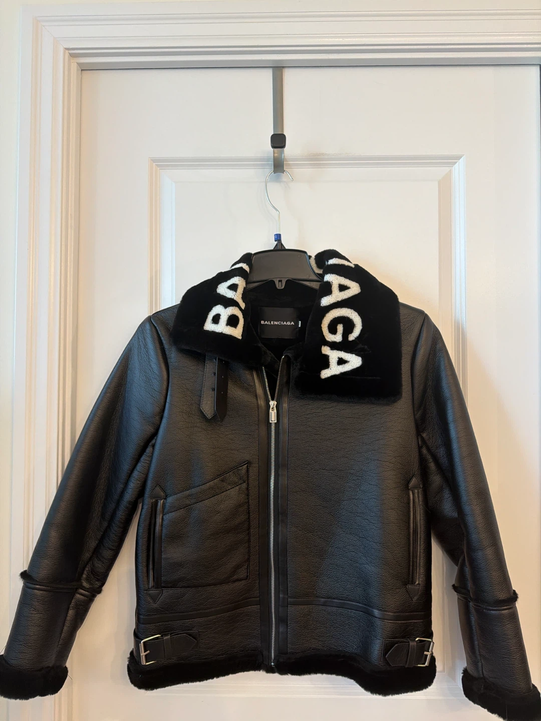 Balenciaga Black Leather Jacket