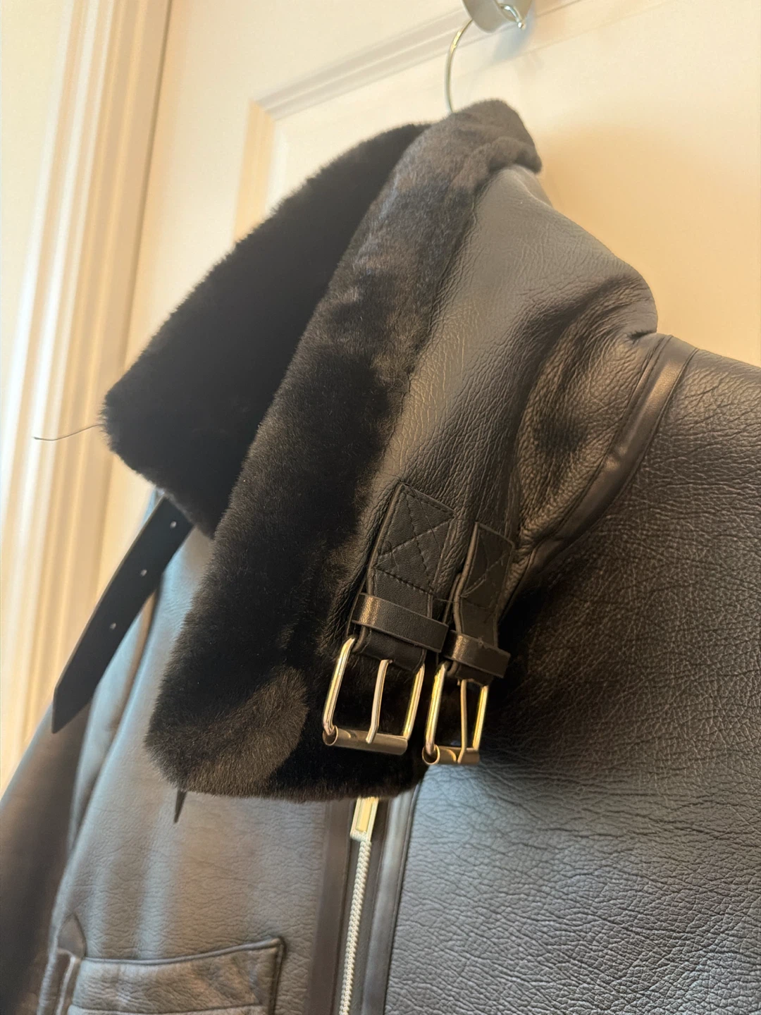 Balenciaga Black Leather Jacket - photo 3