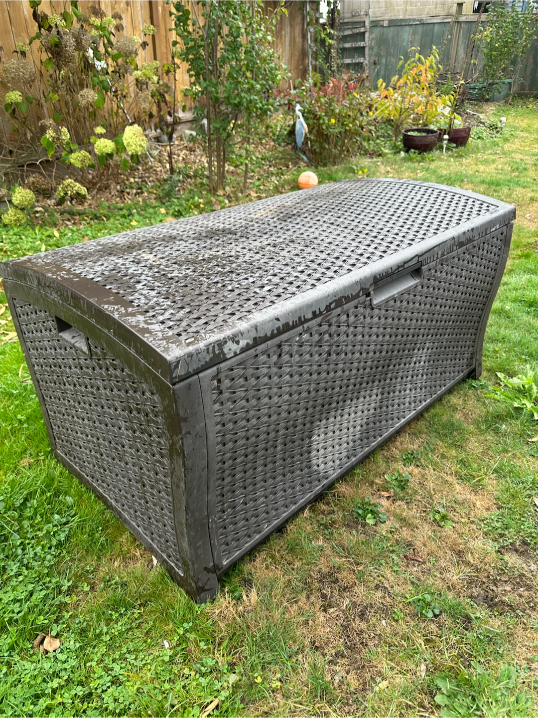 Large Brown Outdoor Storage Deck Box