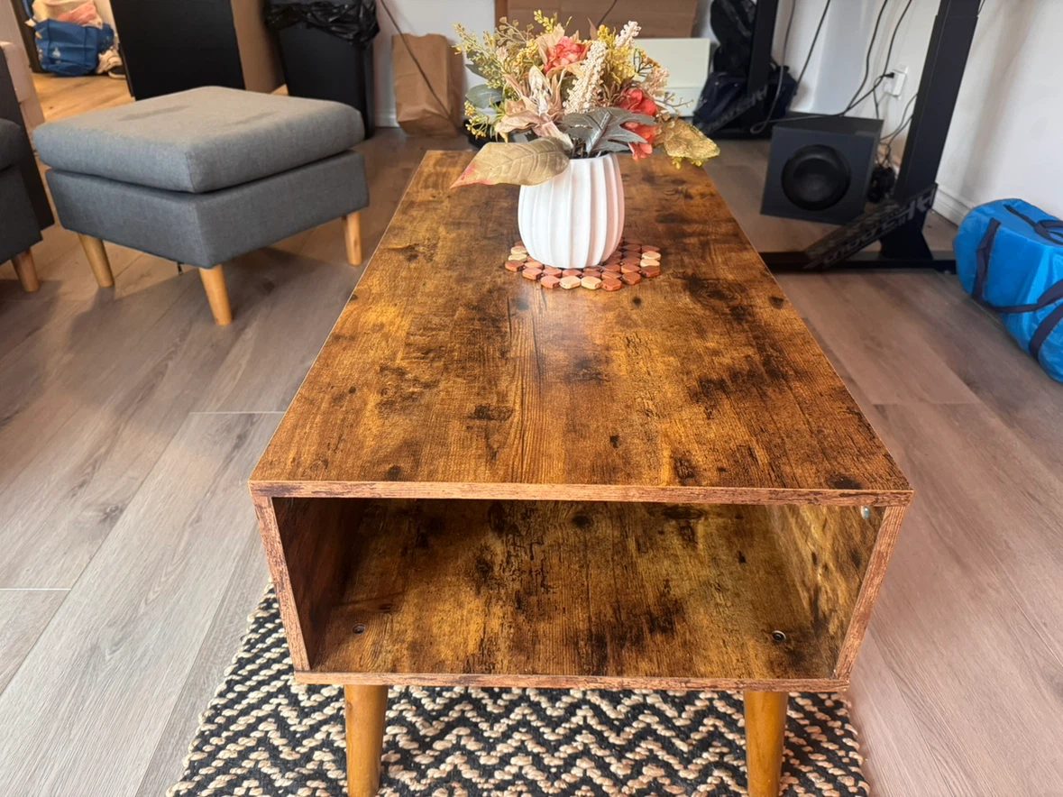 Mid-Century Style Wooden Coffee Table - photo 2