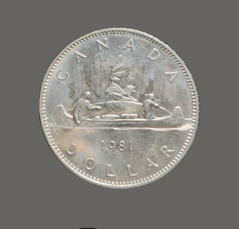 1981 Canadian Voyageur Dollar Coin