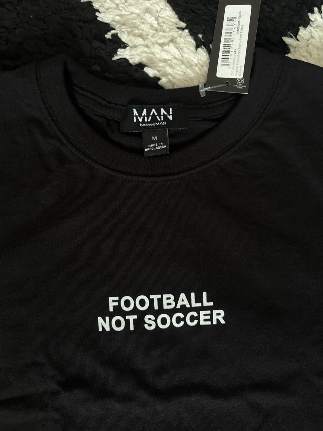 BoohooMAN Football Not Soccer T-Shirt - photo 2