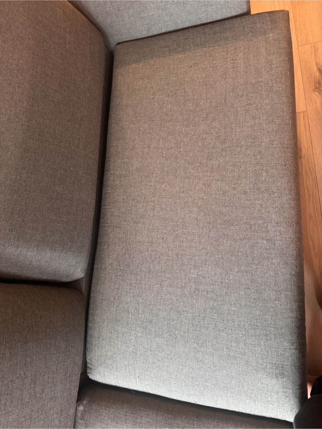 Grey Fabric Sofa with Ottoman - photo 3