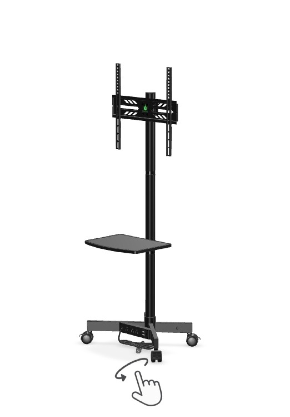 Greenstell Mobile Rolling TV Stand - photo 2