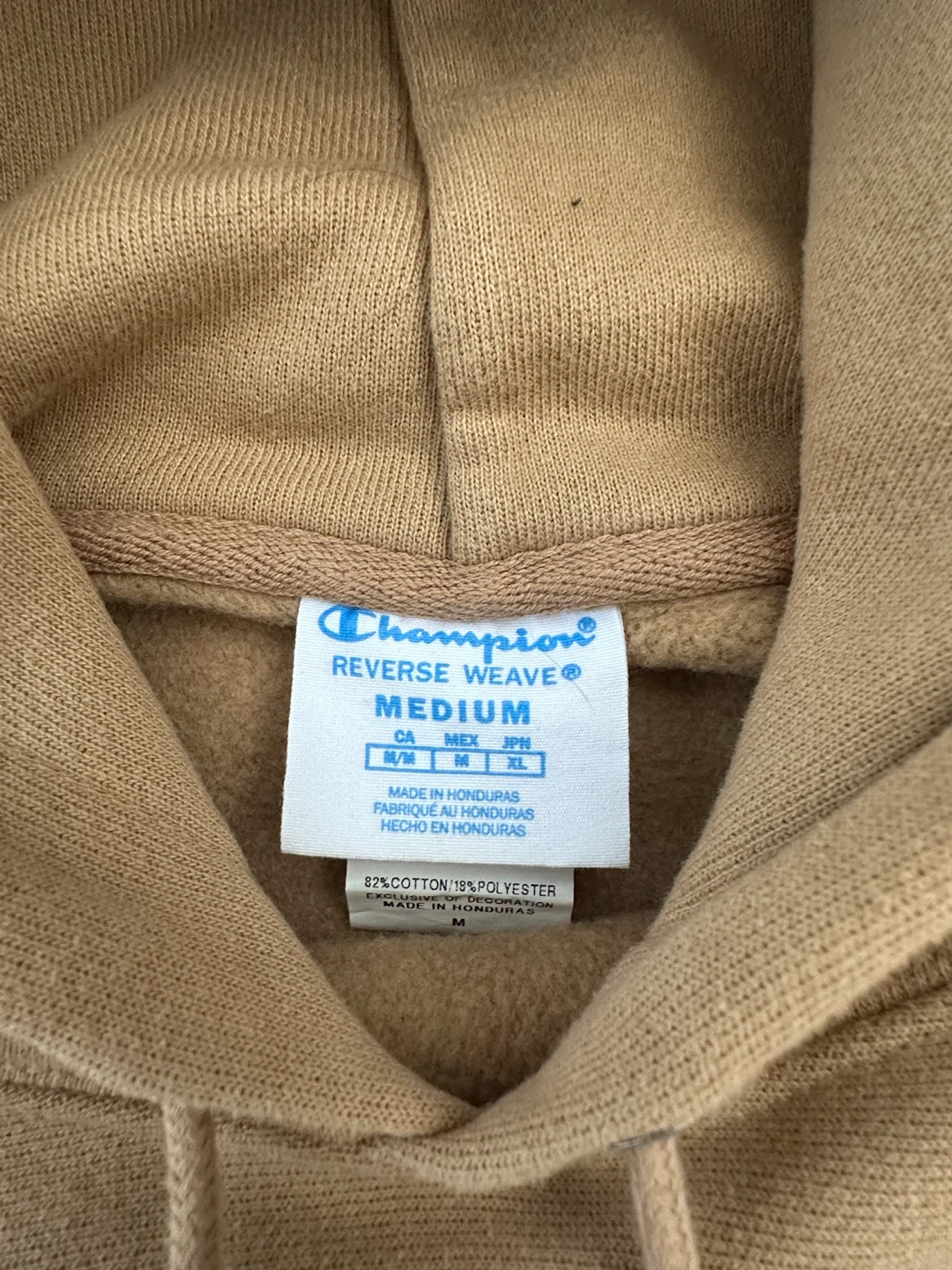 Beige Champion Reverse Weave Hoodie - Medium - photo 4