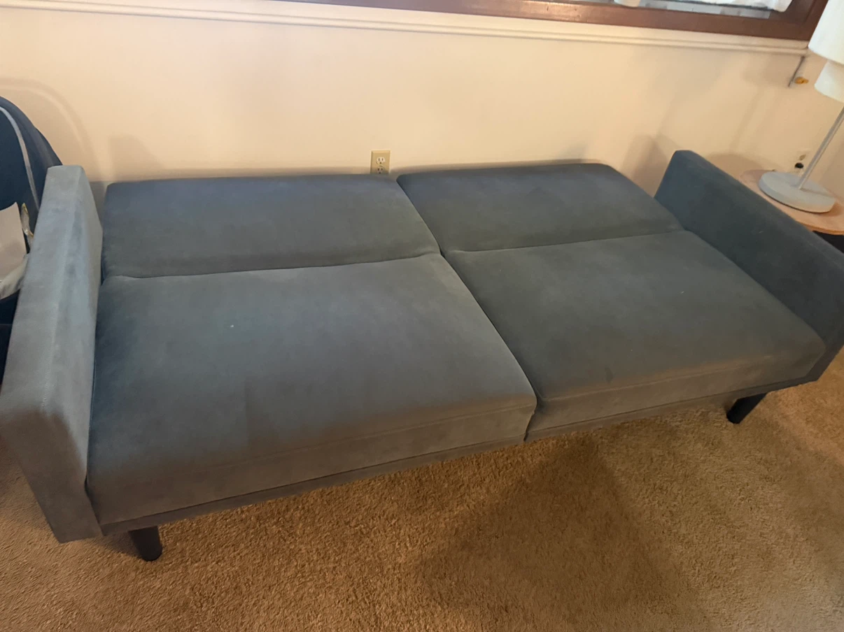 Gray Convertible Sofa Bed - photo 3