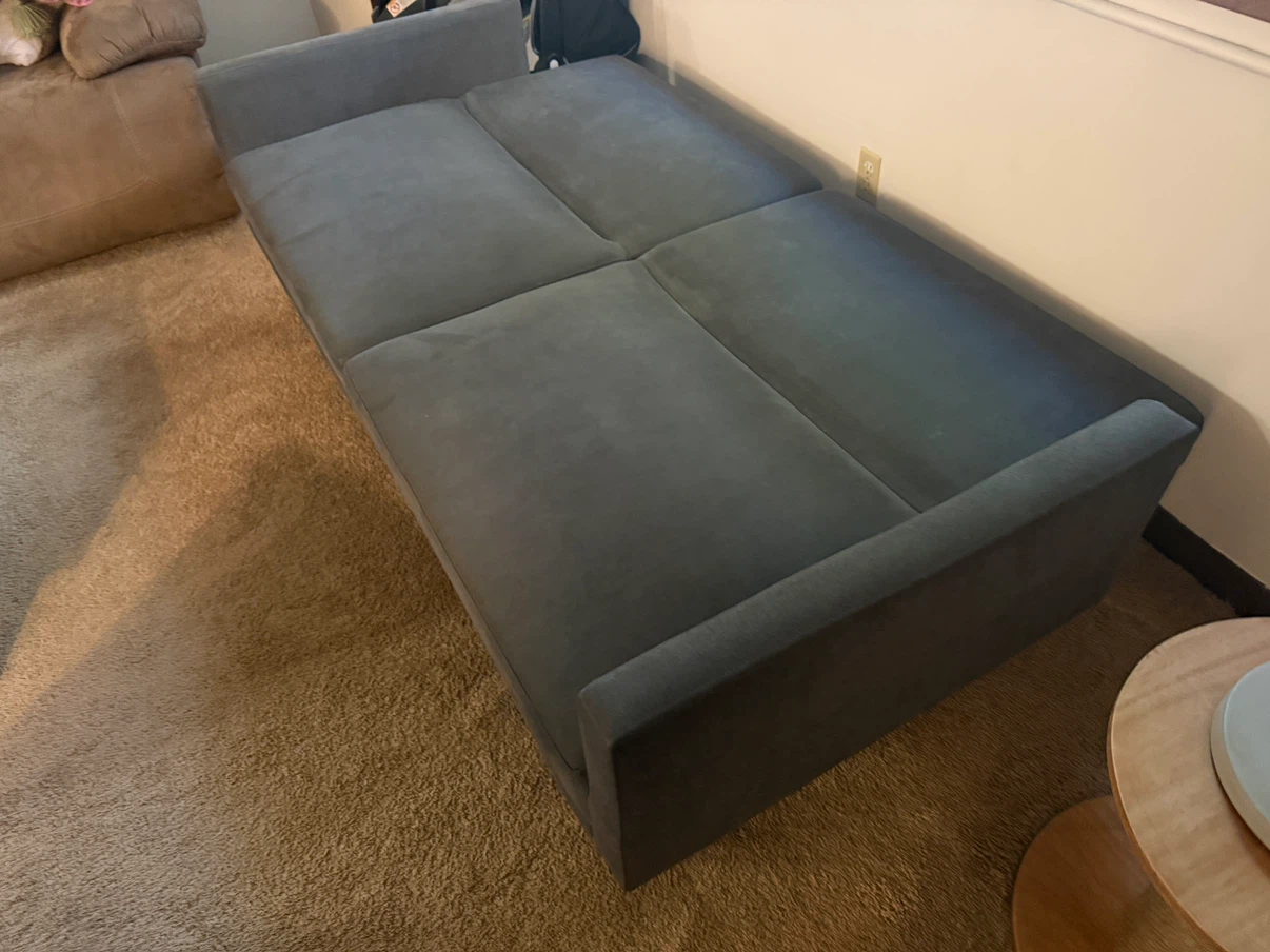 Gray Convertible Sofa Bed - photo 4