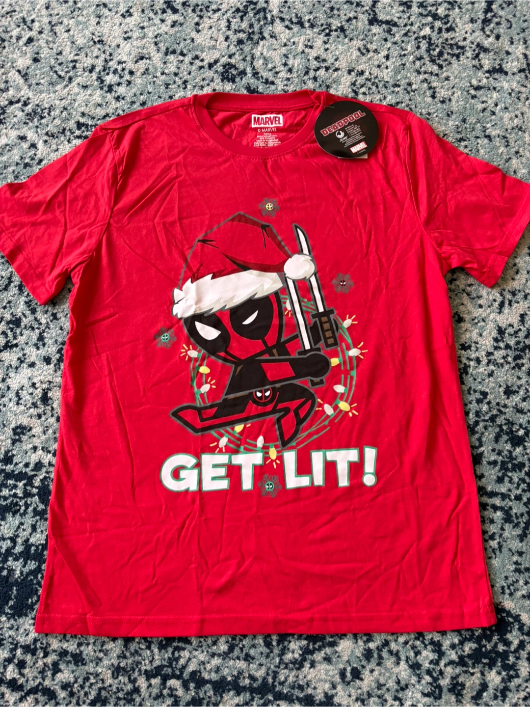 Marvel Deadpool Christmas short sleeve T-Shirt