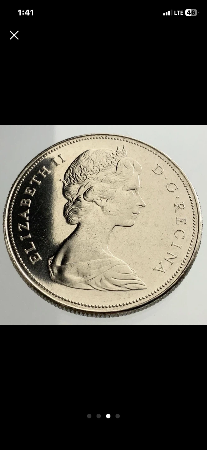 1968 Canadian Voyageur Silver Dollar - photo 3