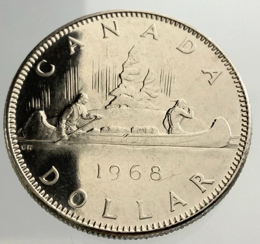 1968 Canadian Voyageur Silver Dollar - photo 5