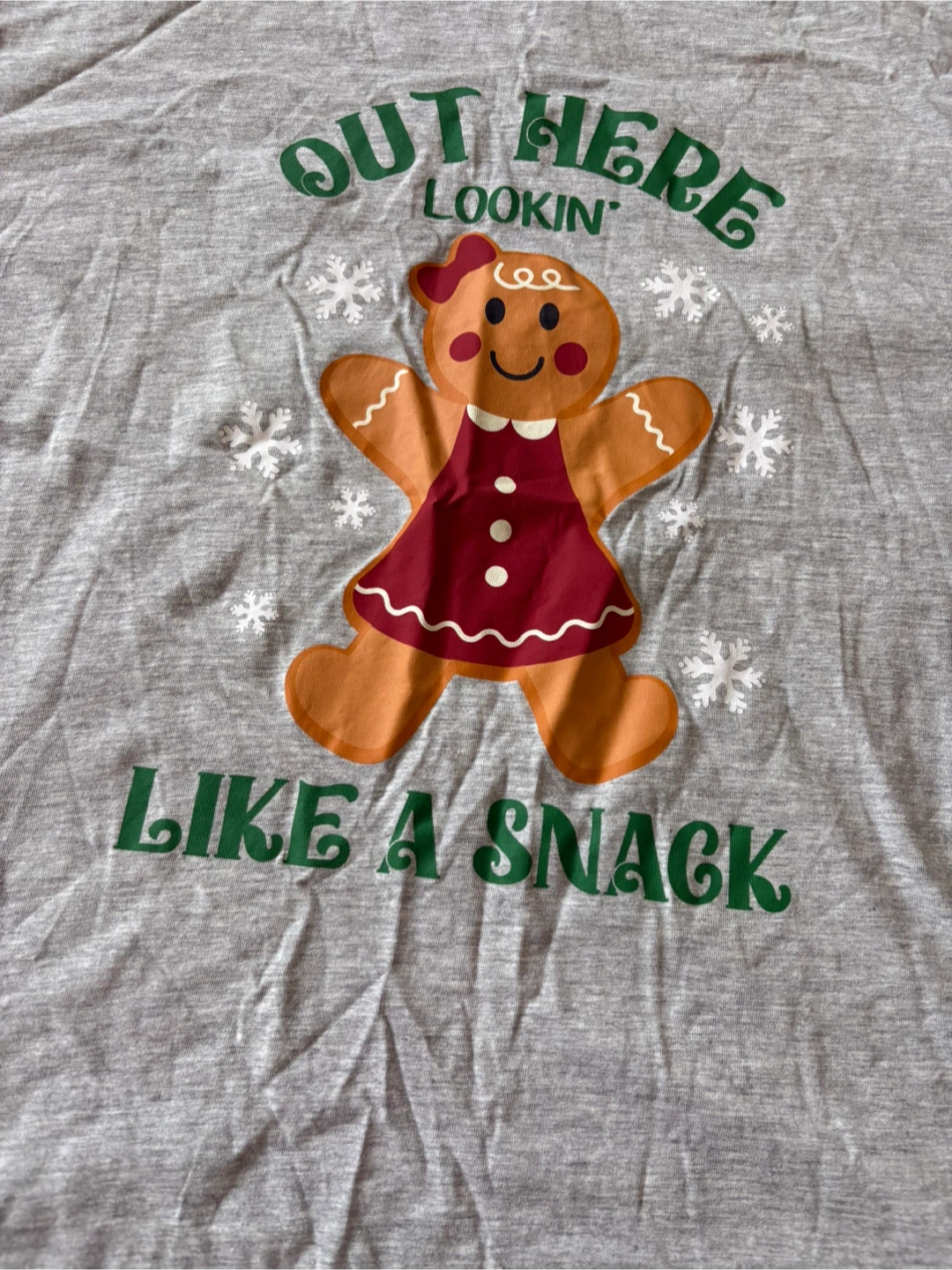 Womans George Gingerbread Christmas T-Shirt - photo 2