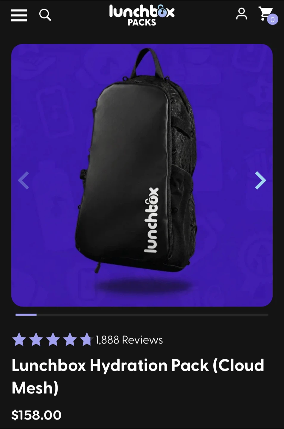 Lunchbox Hydration Backpack