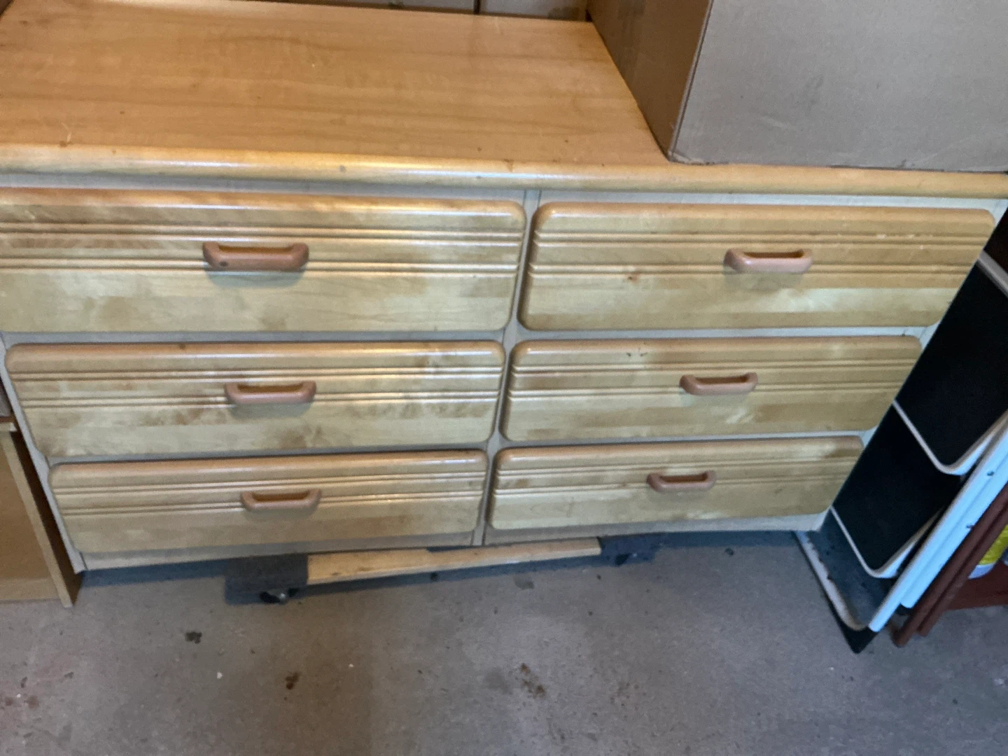 Wooden Six-Drawer Dresser