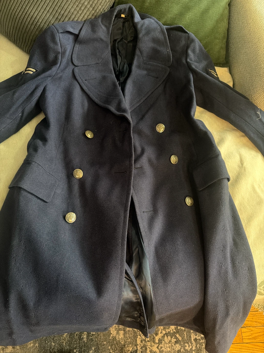 Vintage US Air Force Wool Overcoat Size 39L