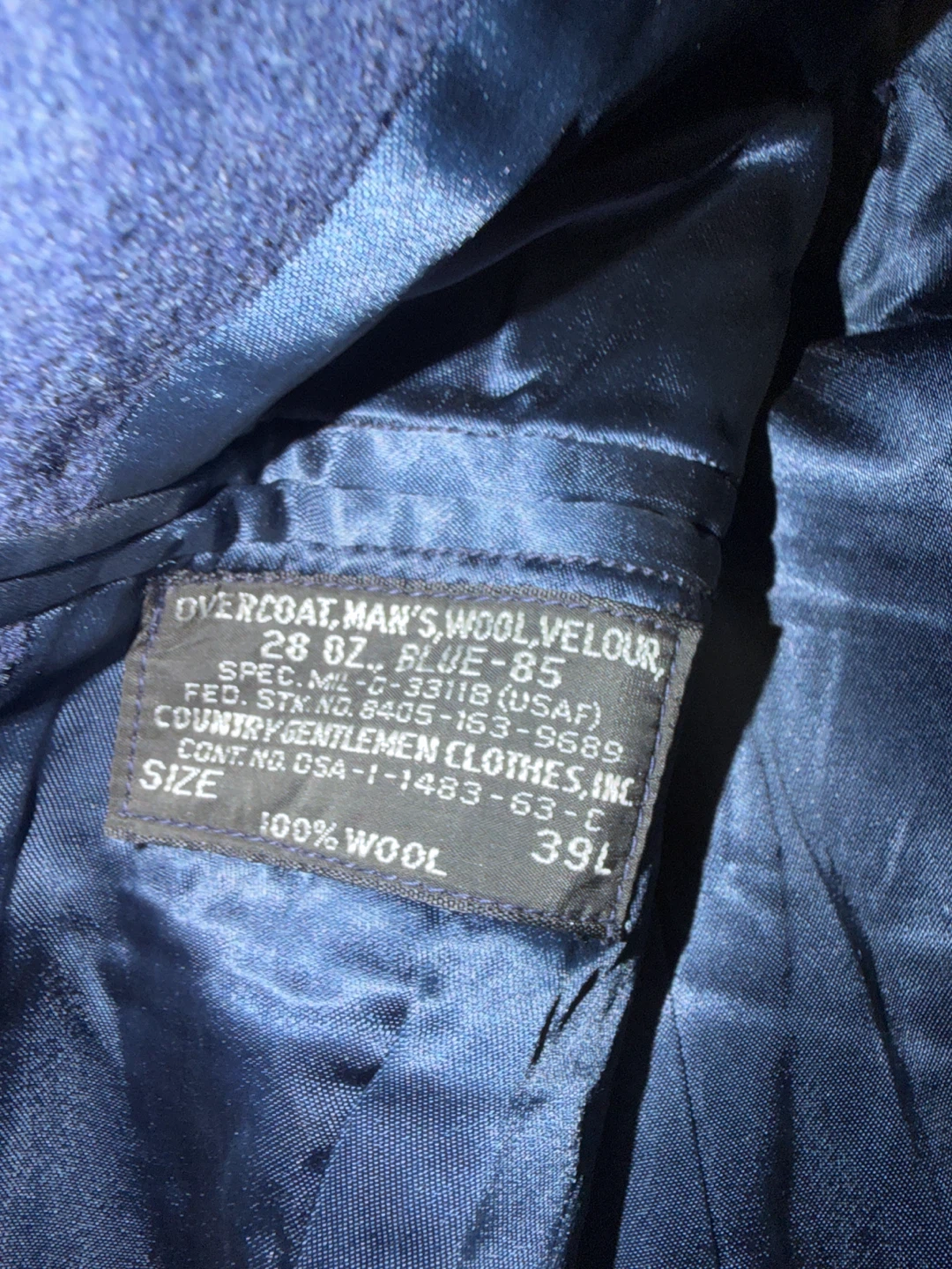 Vintage US Air Force Wool Overcoat Size 39L - photo 2