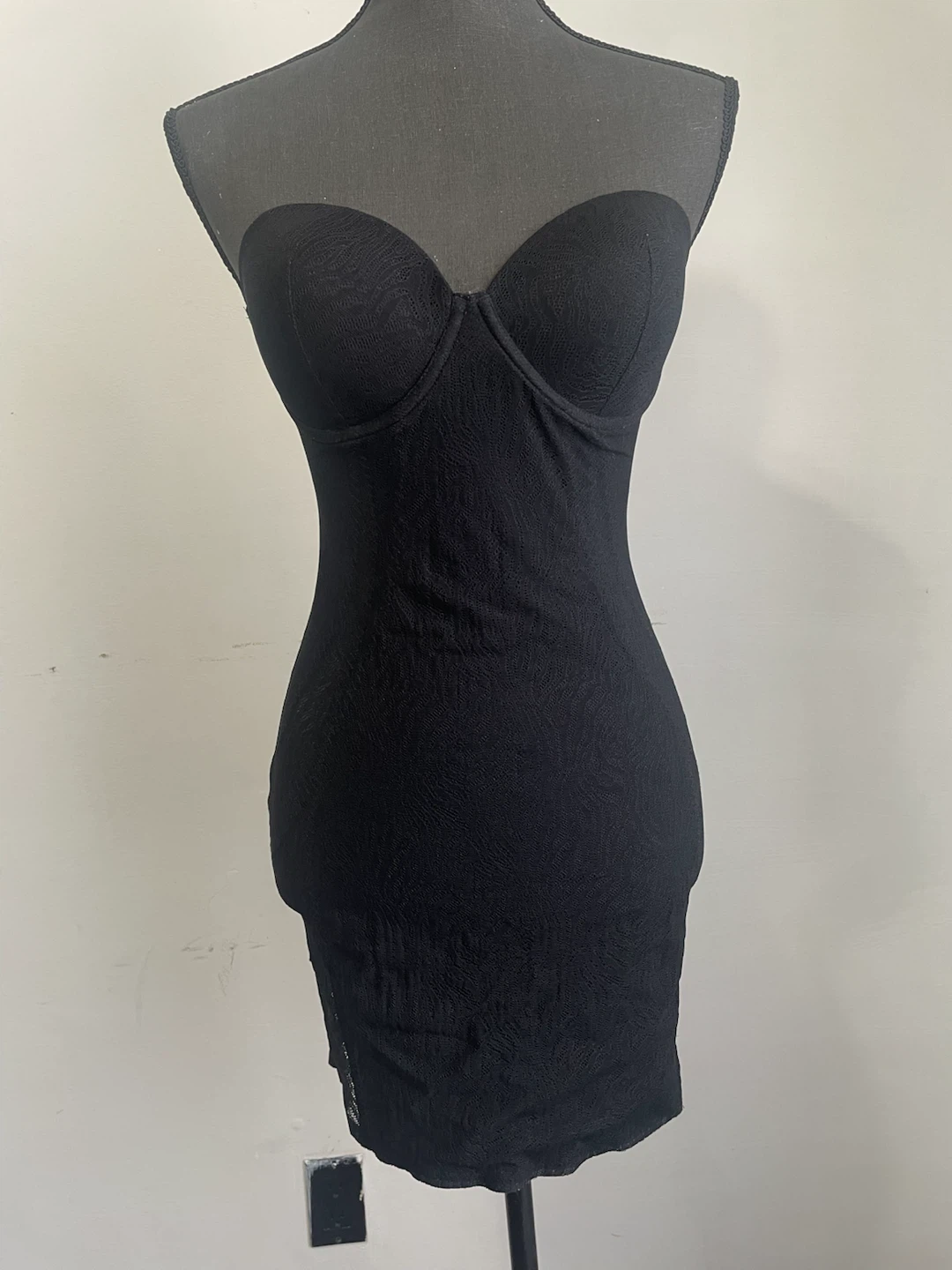 NEXT Bodycon Lace Black Bodysuit size 6 with cup 34D