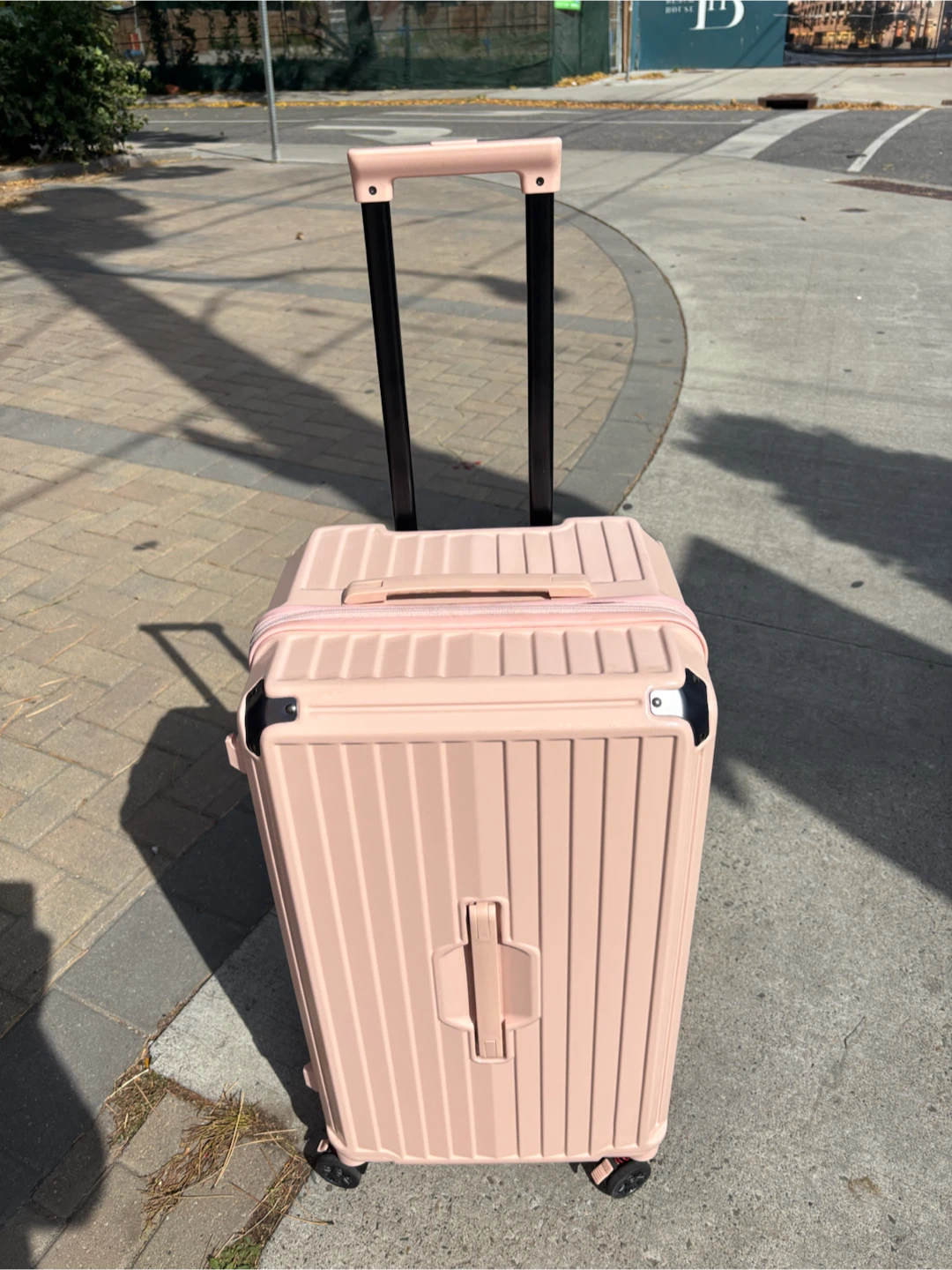 Large Check in Pink Hardshell Spinner Suitcase - photo 2