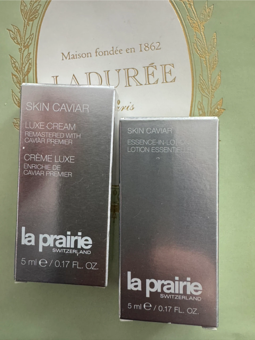 La Prairie Skin Caviar Luxe Cream & Essence-in-Lotion bundle