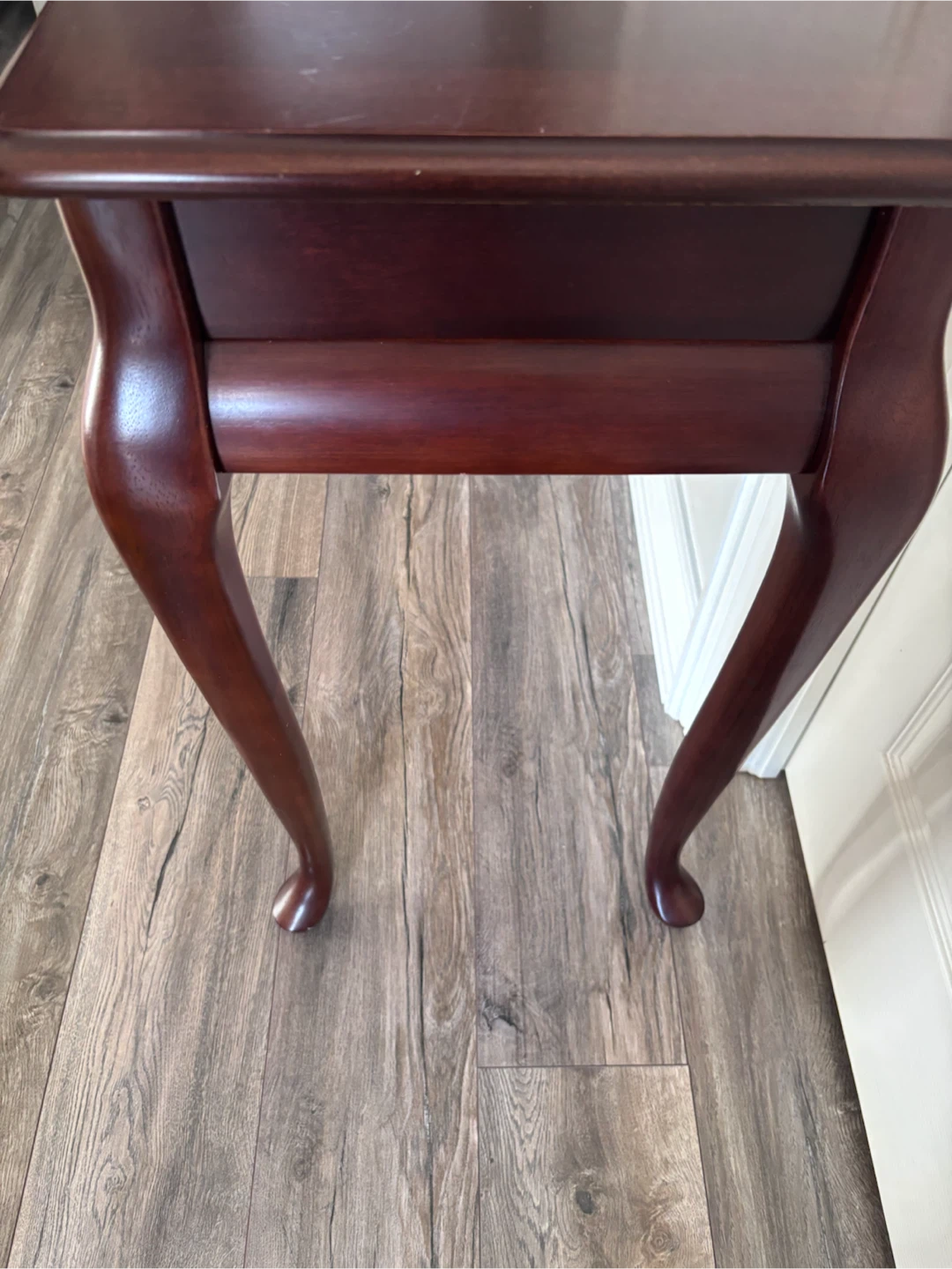 Dark wood console table - photo 5