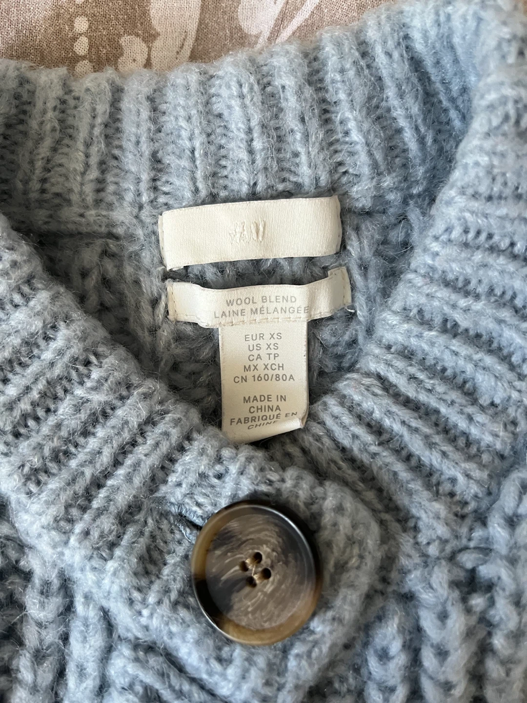 H&M Wool Blend Cardigan - Light Blue - photo 3