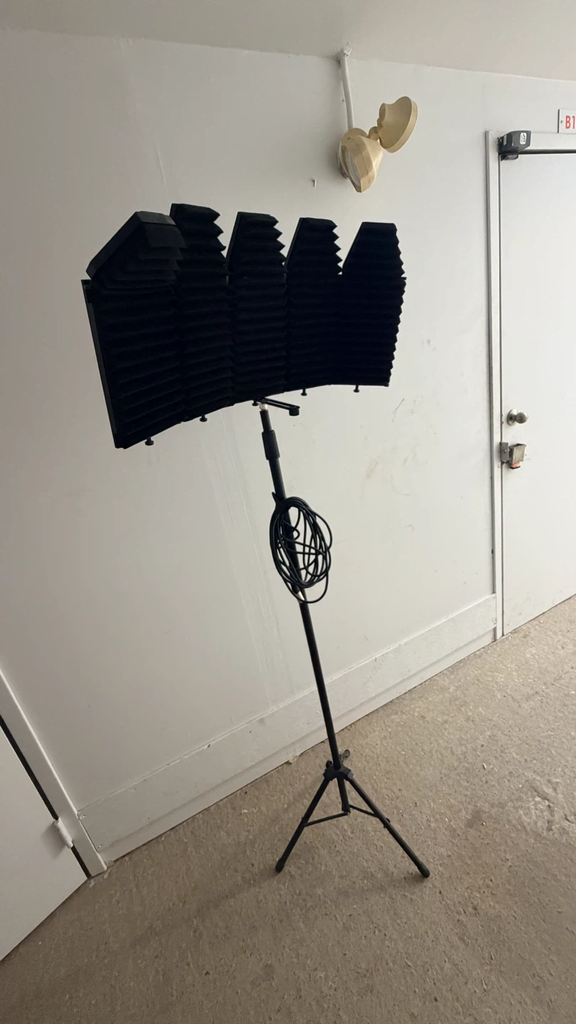M-Audio Interface and Microphone Isolation Shield
