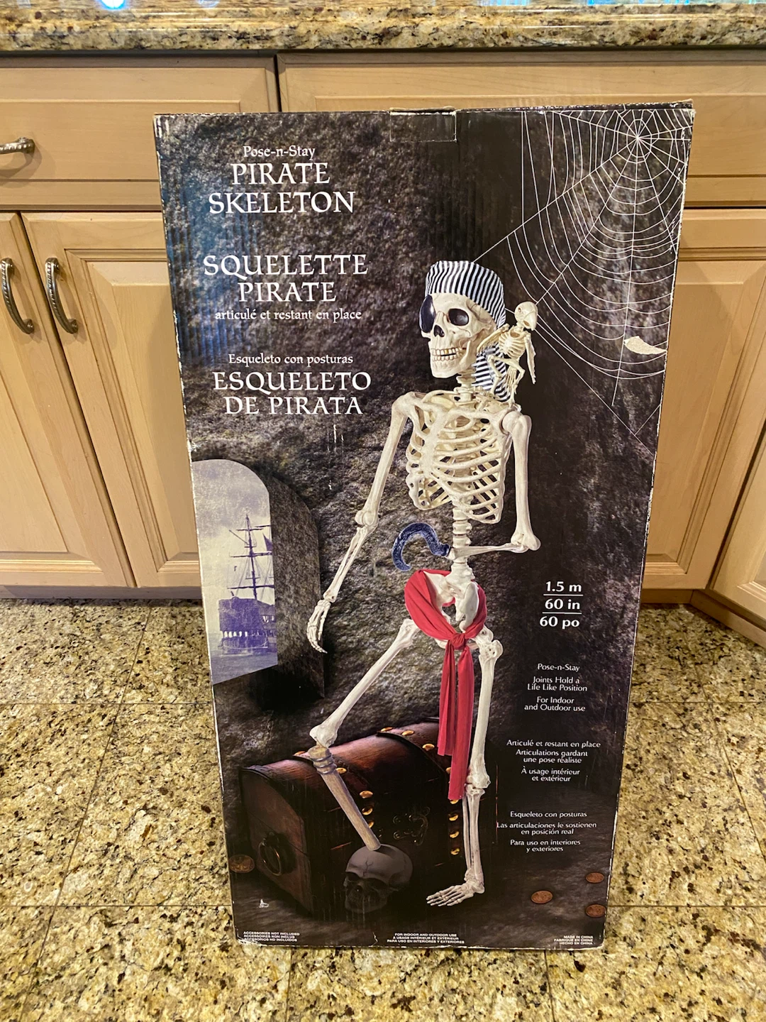 Pose-n-Stay Pirate Skeleton 60 inch Halloween - photo 3