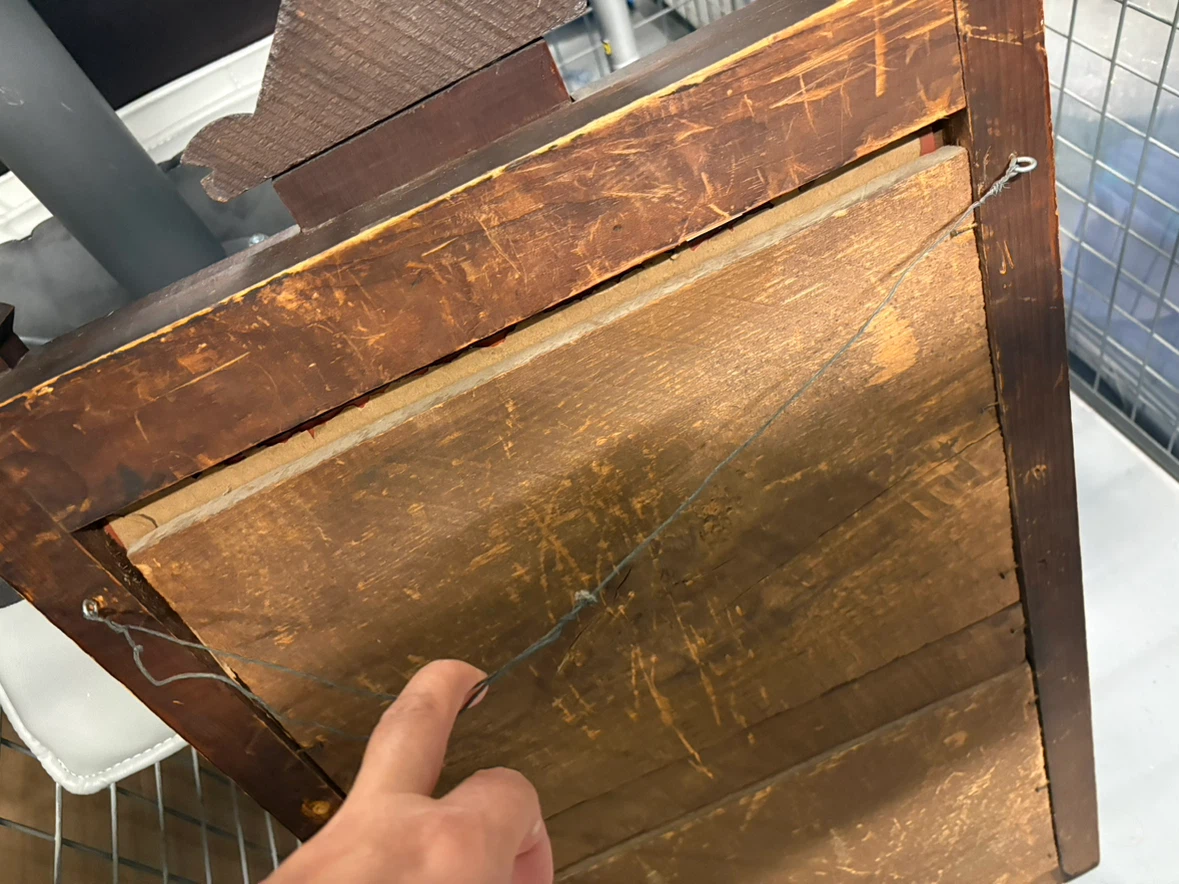 Vintage Wooden Decorative Mirror - photo 5