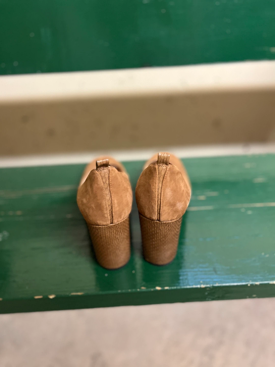 Franco Sarto Brown Suede Block Heel Pumps - photo 3