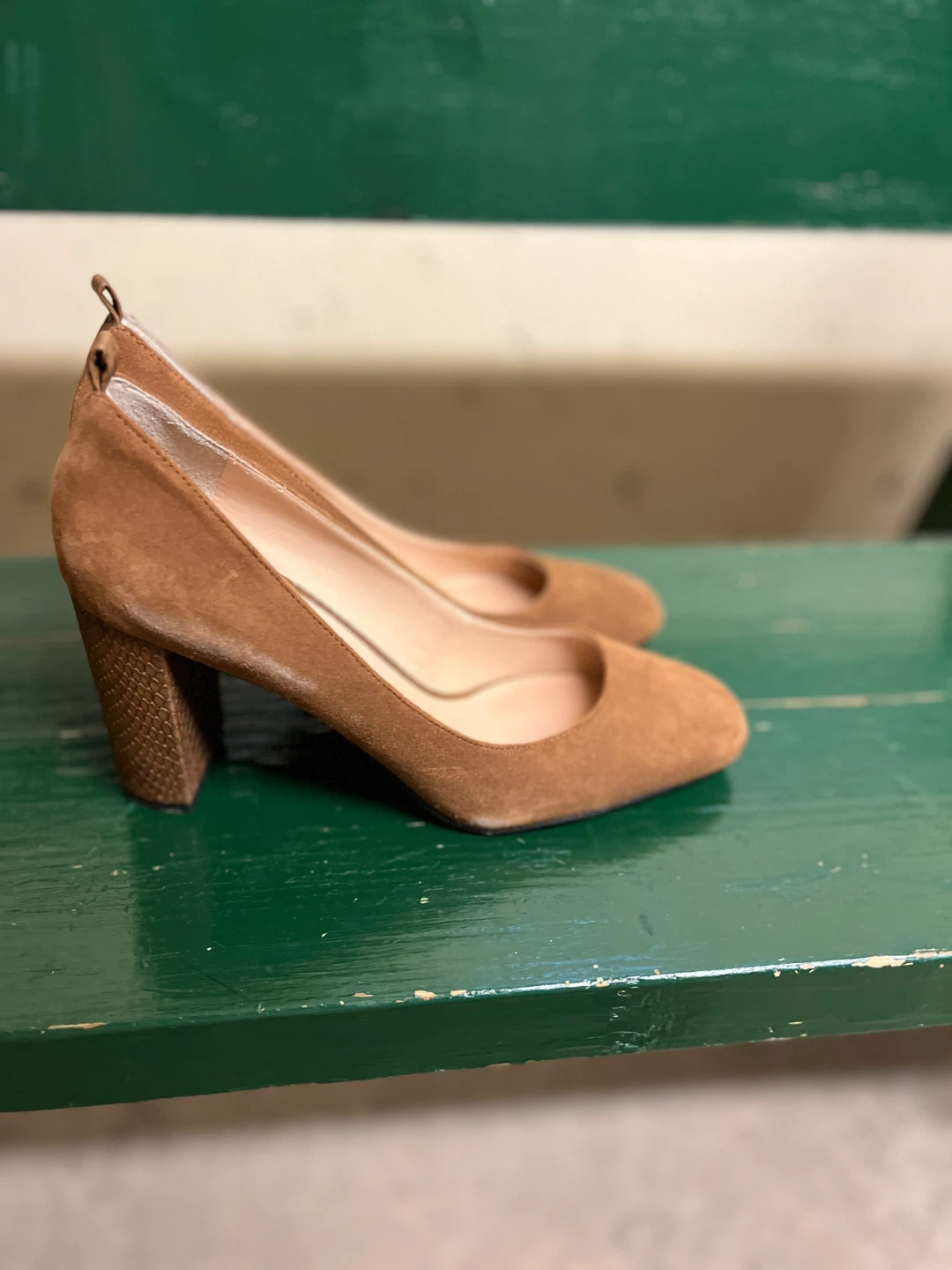 Franco Sarto Brown Suede Block Heel Pumps - photo 4