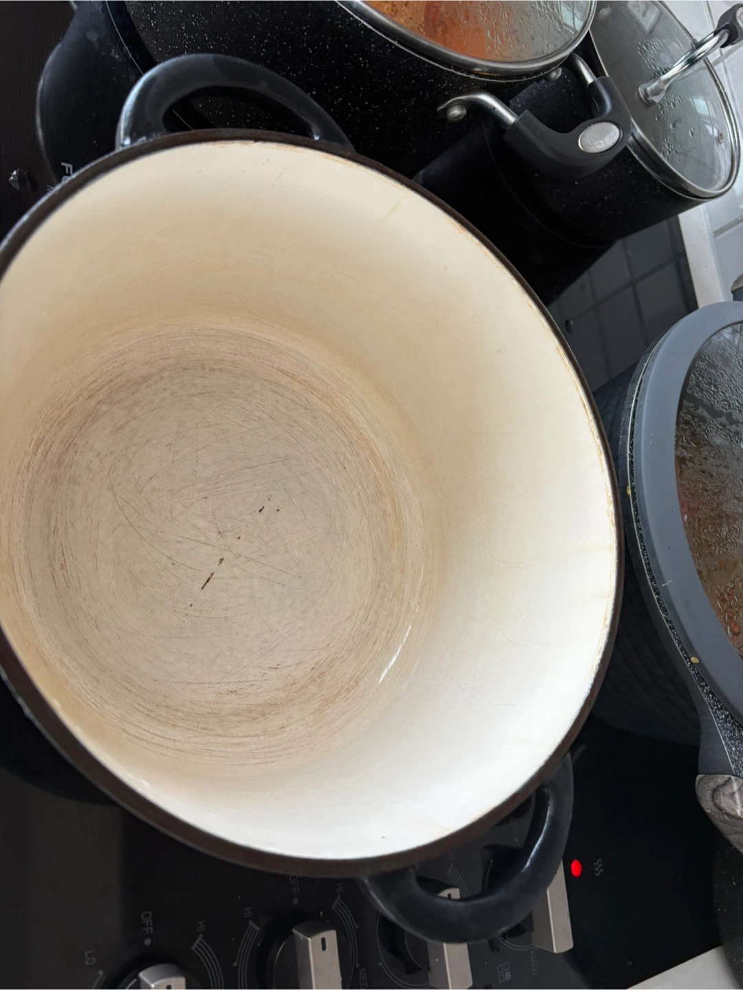 Black Enamelled Cast Iron Dutch Oven - photo 3