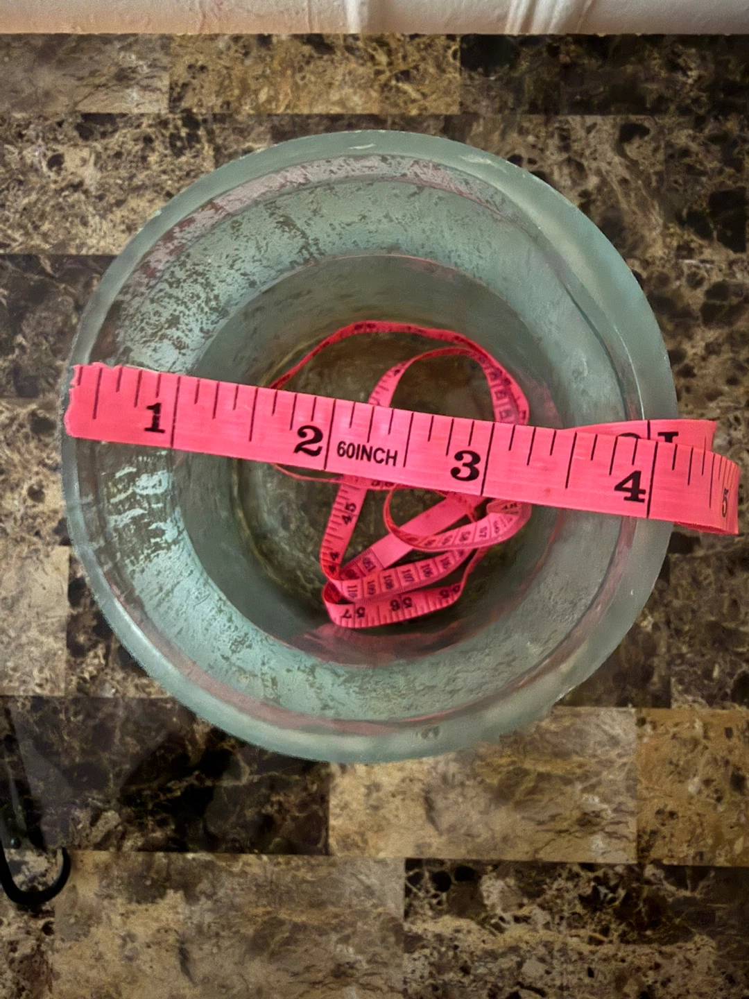 Frosted Glass Vase with Metal Stand - photo 5