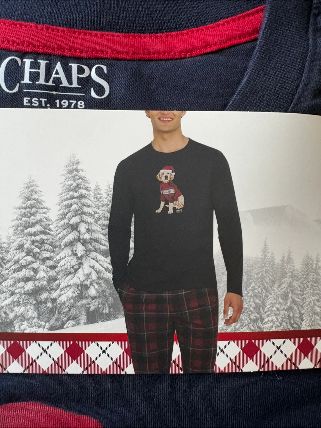 Mens Chaps Christmas Dog Sleep Set size M - photo 2
