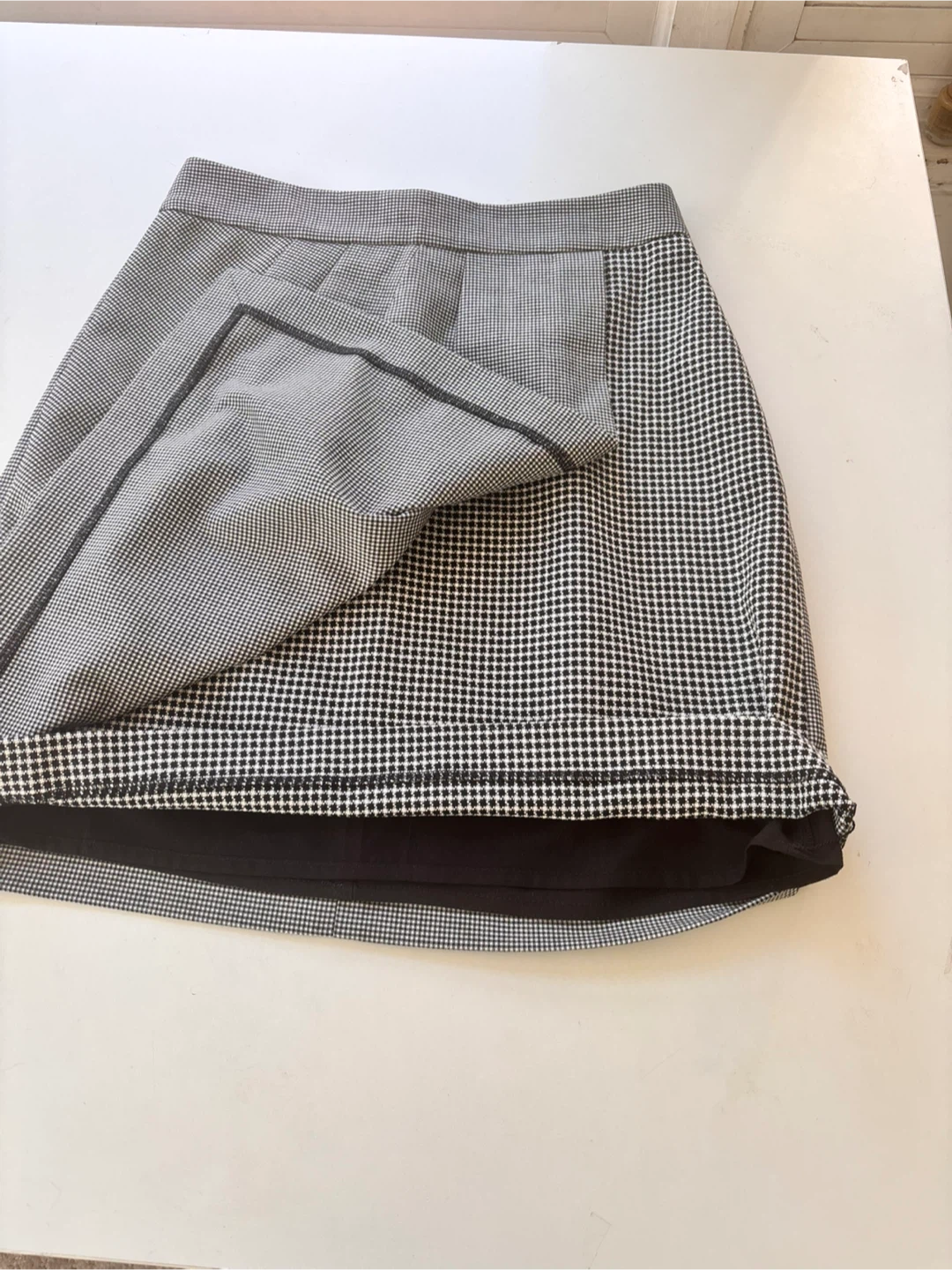 Club Monaco Houndstooth Wrap Skirt Size 00 - photo 5