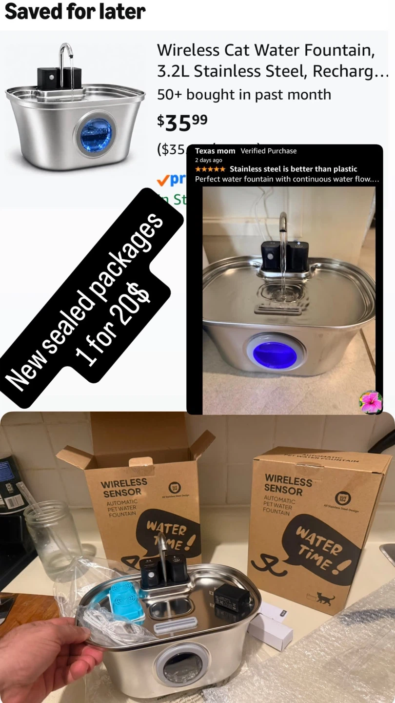 Cat water fountain wireless