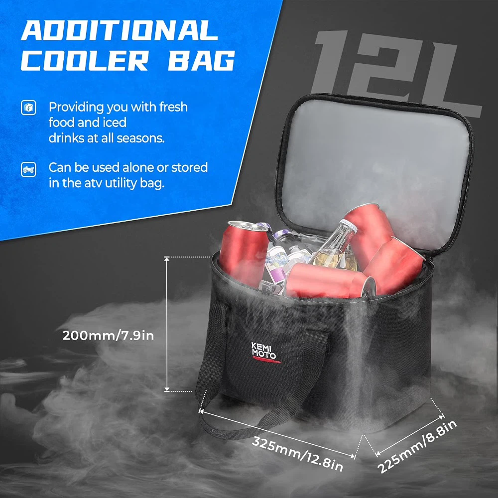 Kemimoto ATV Front Rear Rack Bag with Cooler - photo 3