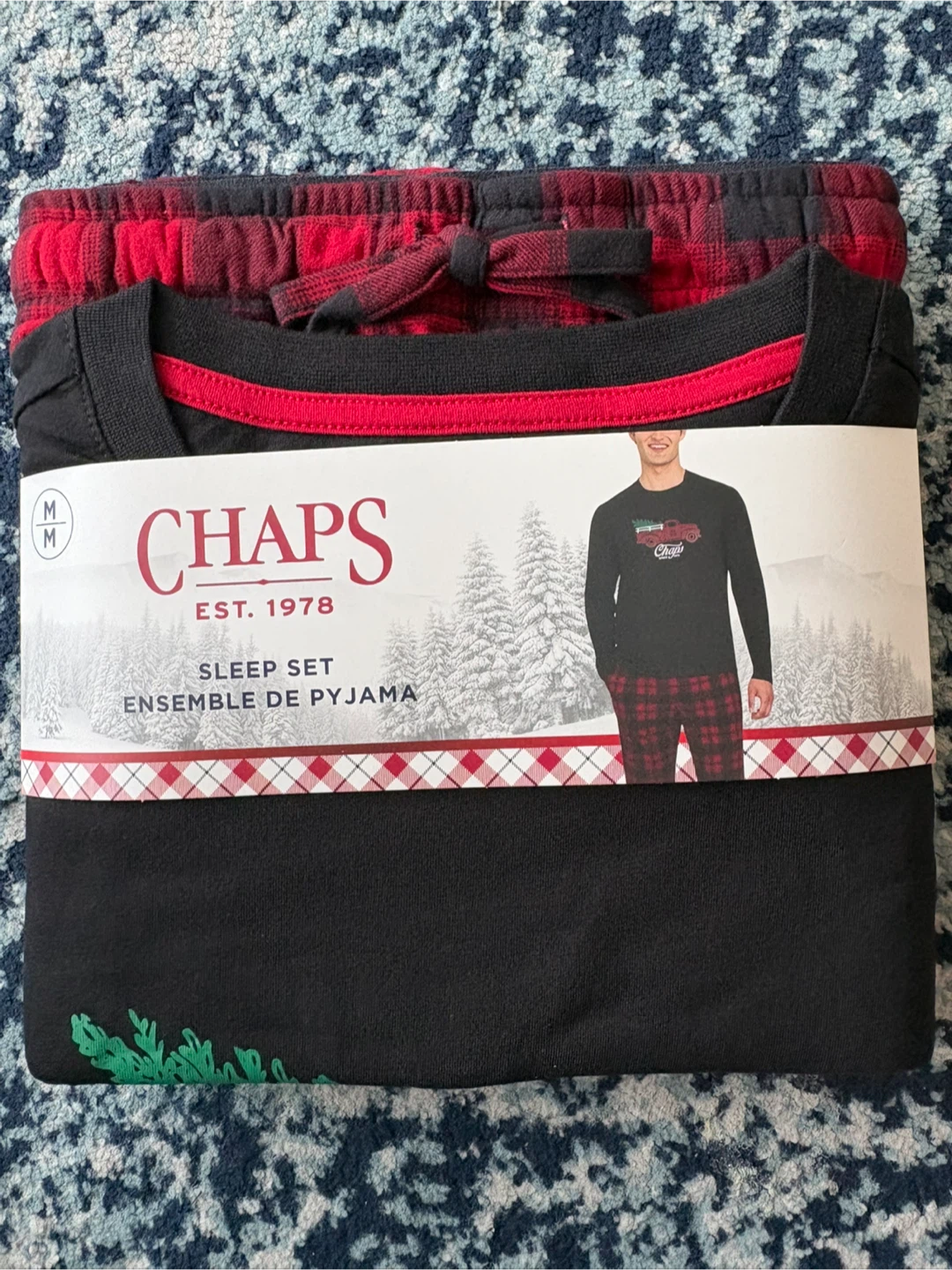 Mens Chaps christmas Sleep Set Size Medium