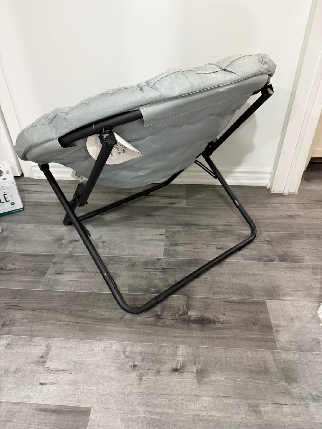 Grey Oversized Folding Saucer Chair - photo 2