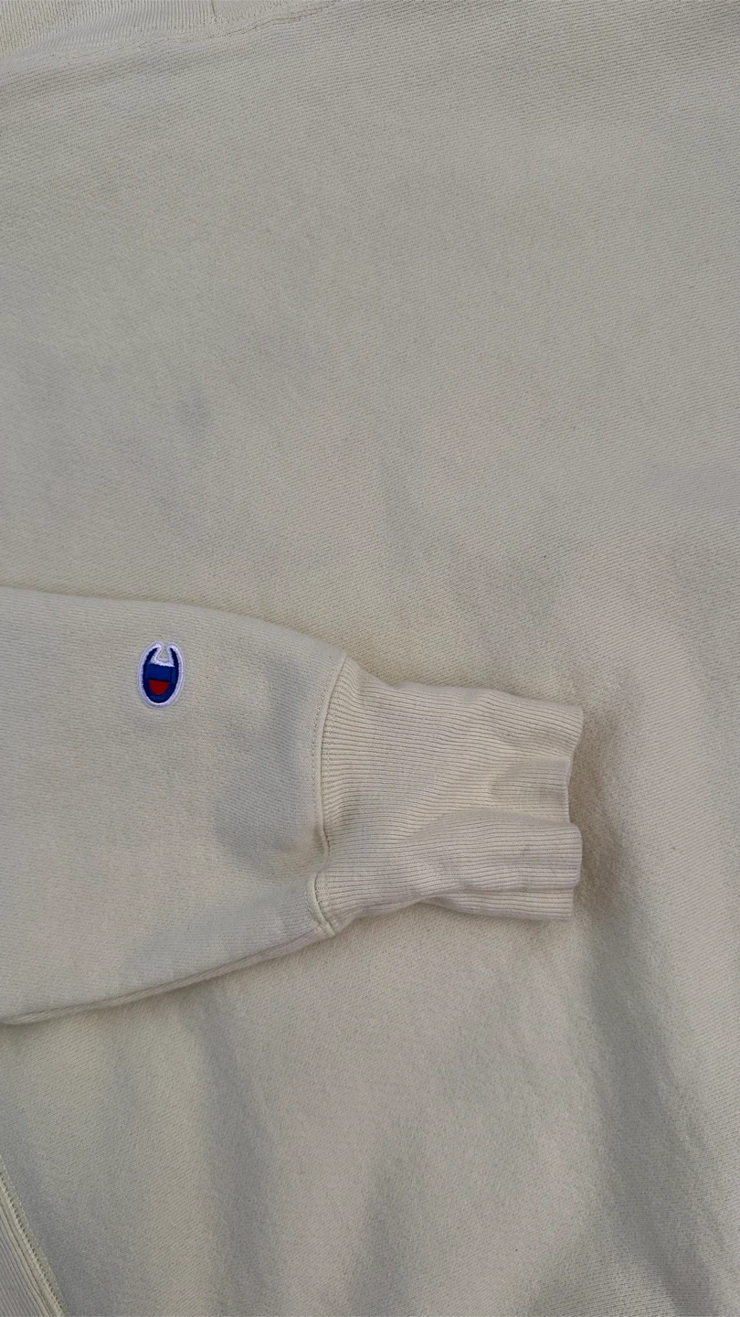 Soft Yellow Champion Reverse Weave Hoodie - Medium - photo 5