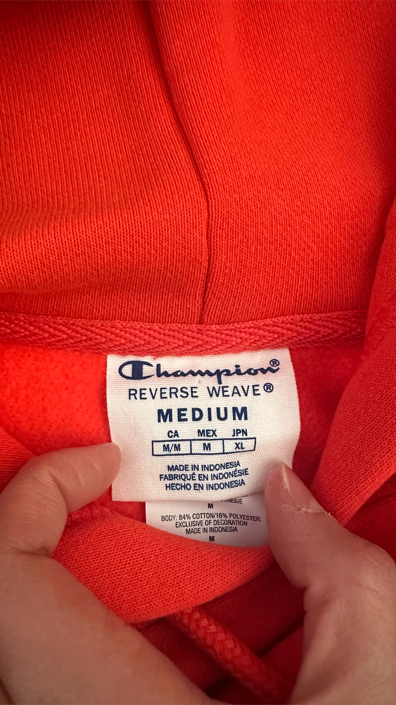 Red-Orange Champion Reverse Weave Hoodie - Medium - photo 4