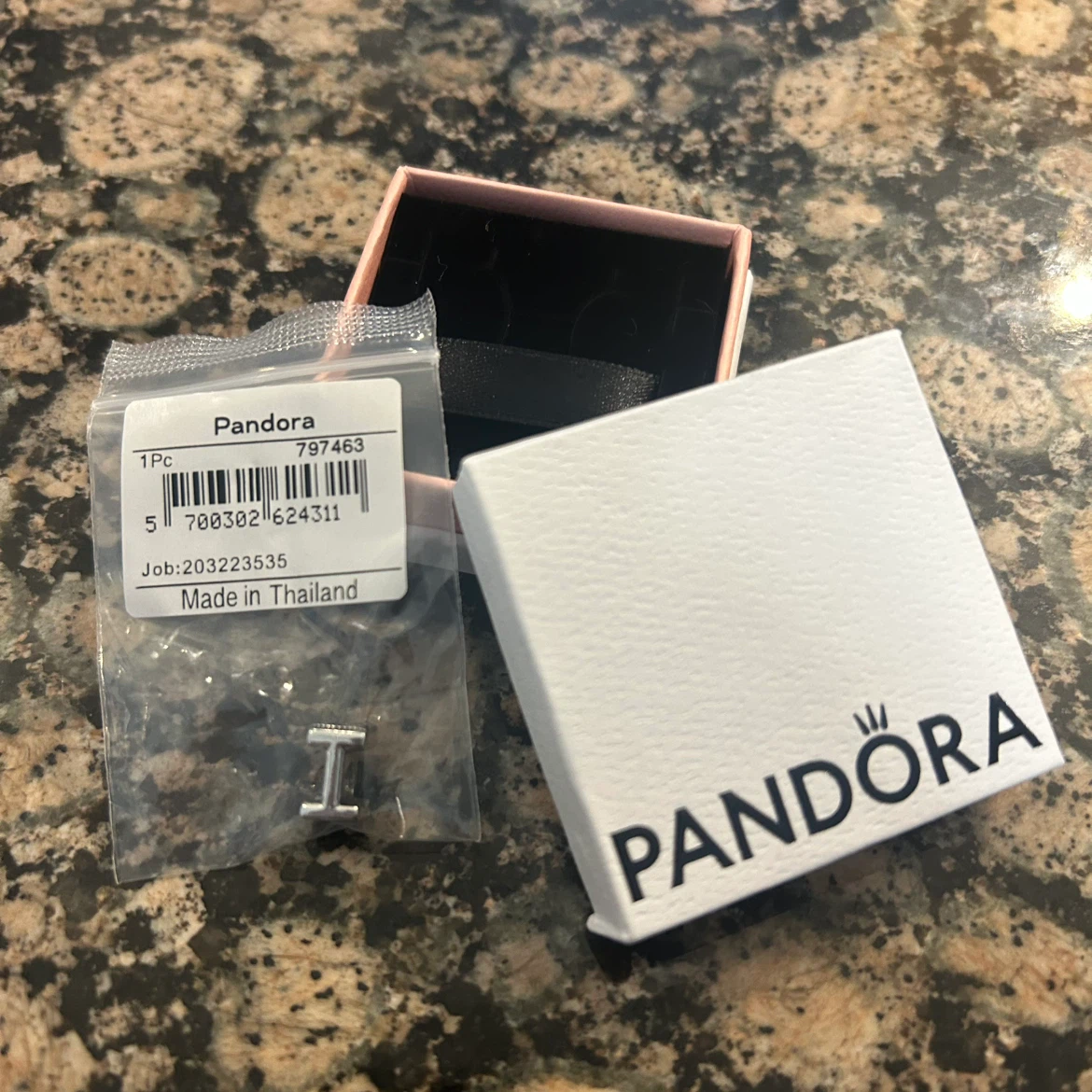 Pandora Sterling Silver Letter I Alphabet Charm
