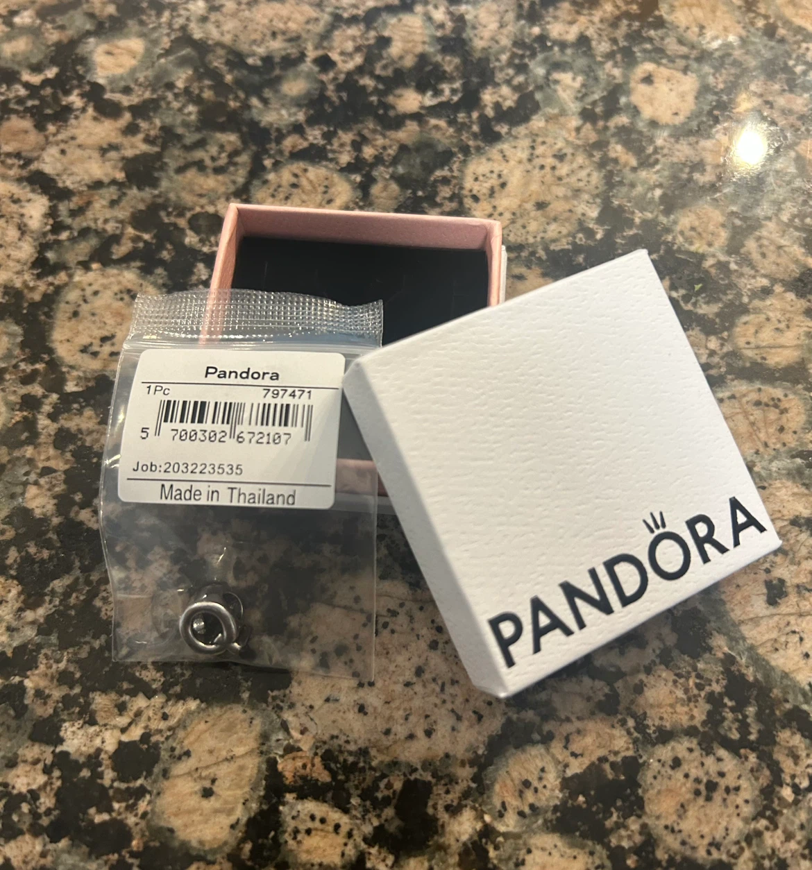 Pandora Sterling Silver Letter Q Charm