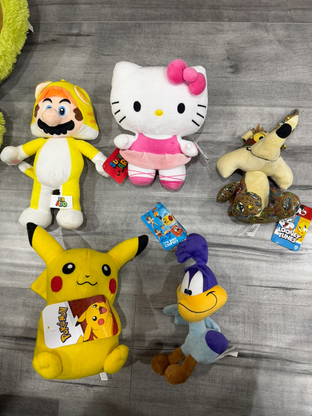 Assorted Character Plush Toys