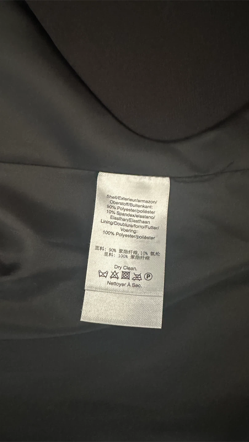 Black DKNY Single Button Blazer Size 14 - photo 5