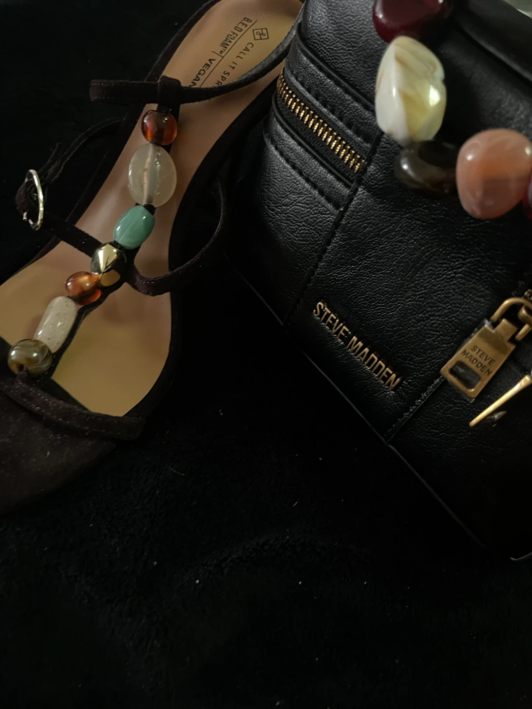 Steve Madden bag and Call It Spring sandals